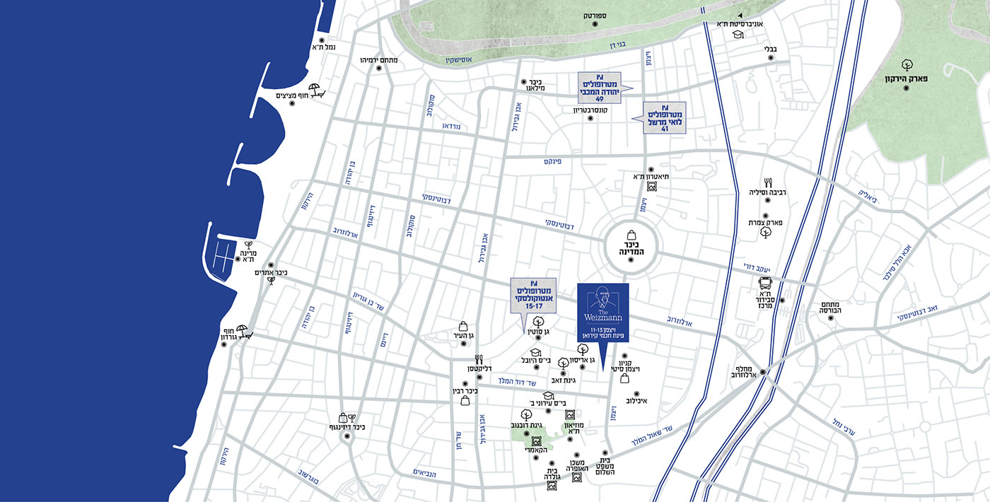 מפת התחדשות עירונית מטרופוליס תל אביב